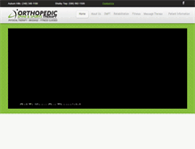 Tablet Screenshot of orthospinesports.com